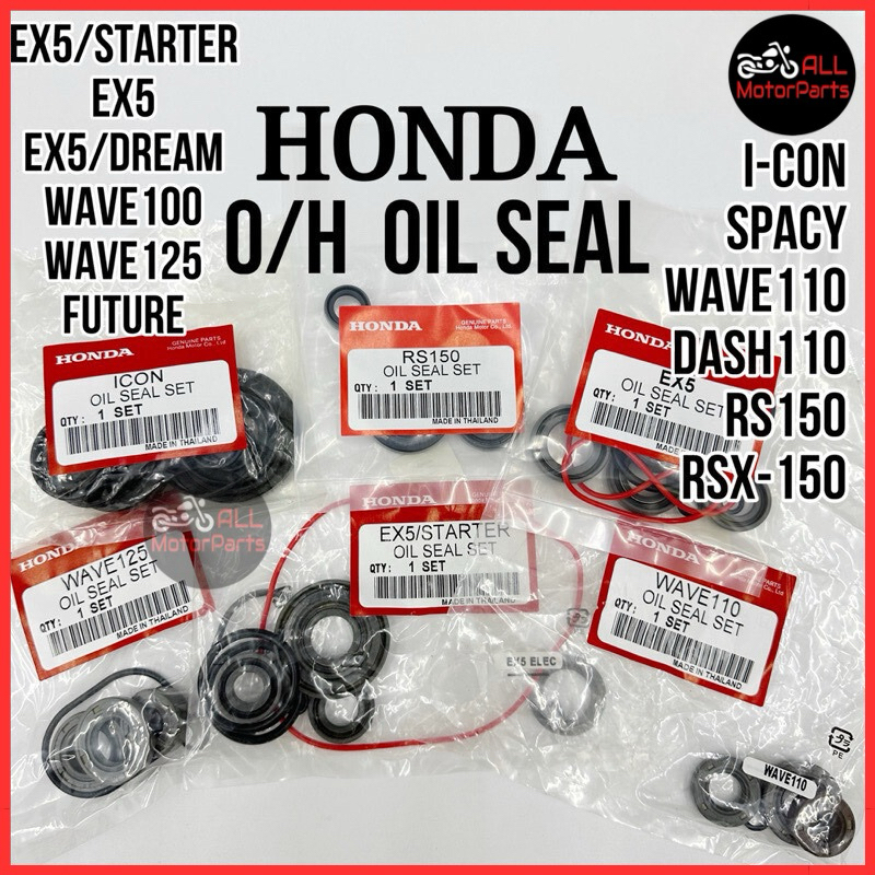HONDA ENGINE OIL SEAL SET EX5 EX5 STARTER RS150 RSX RS WAVE 110 FUTURE ...