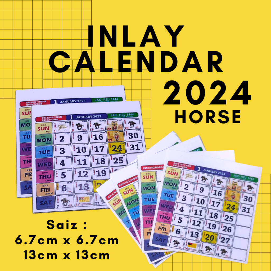 Calendar Kuda 2025