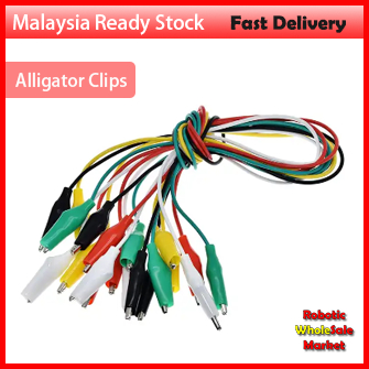 10pcs Alligator Clips Electrical DIY Test Leads Alligator