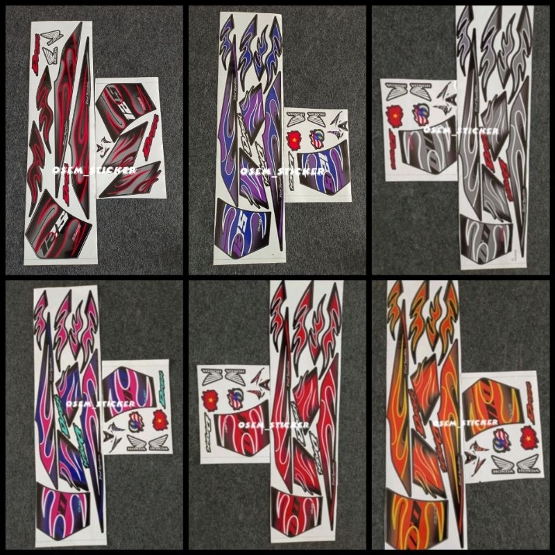 STICKER HONDA DASH V2 V3 V4 V5 (110-125) API VIRAL | Shopee Malaysia