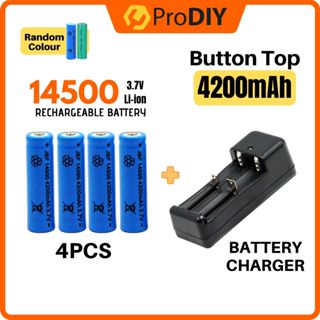 Batterie rechargeable 3.7v 14500 2500mah Li Ion-14500 Li-ion rechargeable -Aliexpress