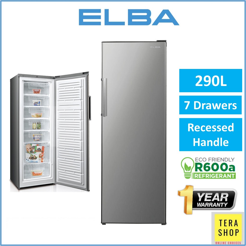 Elba EUFJ2923(SV) Gross 290L Upright Freezer Peti Beku Berdiri