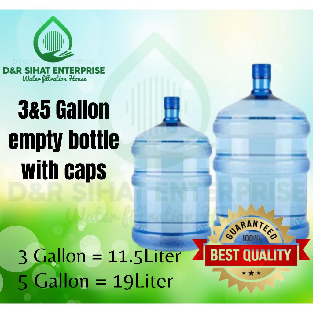 Empty water best sale cooler bottle