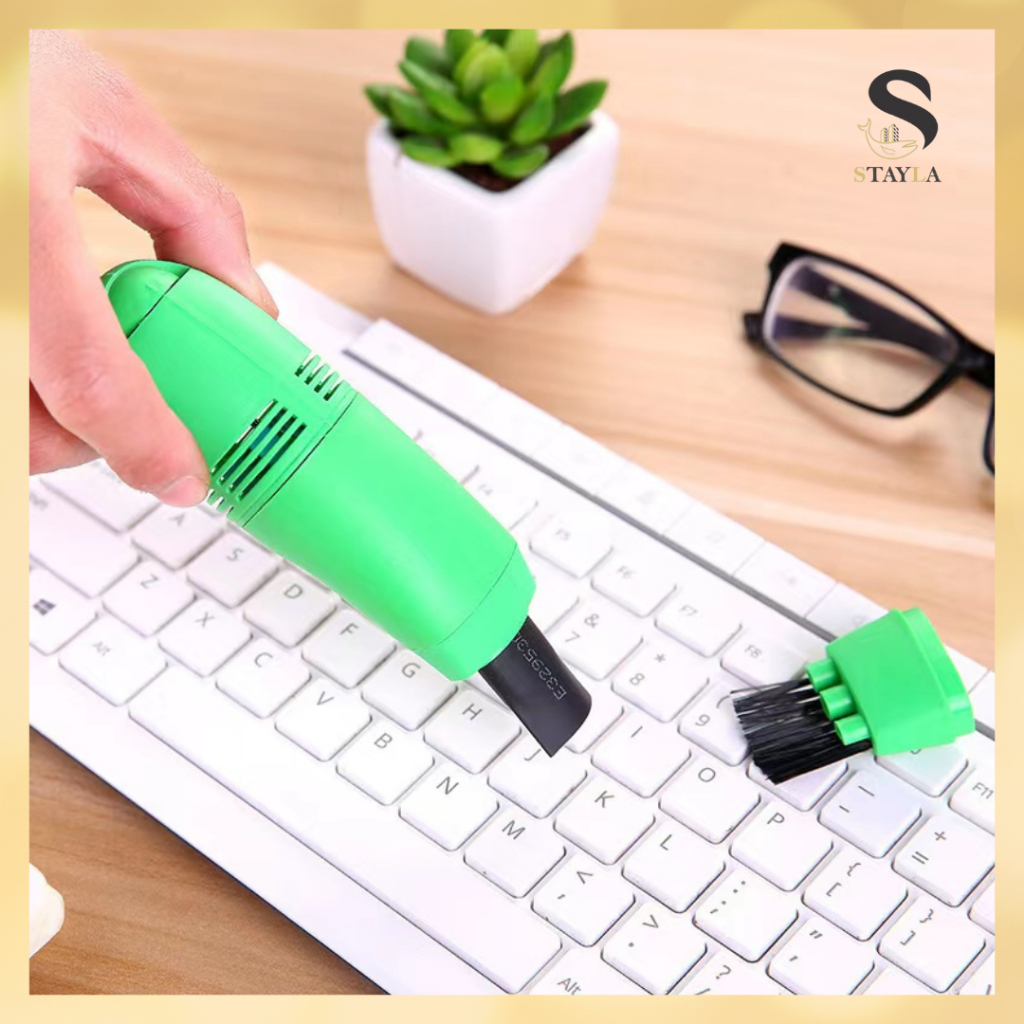 USB Keyboard Dust Vacuum Cleaner I Keyboard Brush Cleaner for Laptop I ...