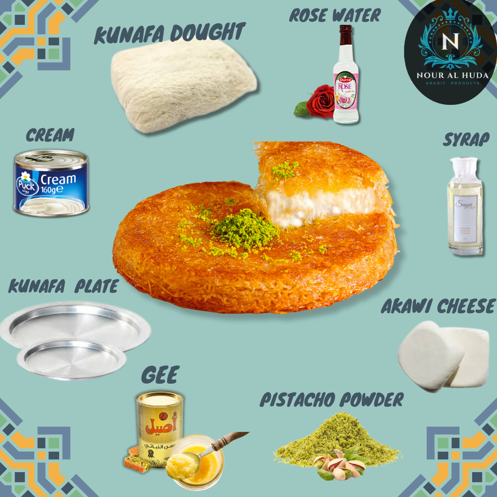 Kunafa Dough (500g) / kunafa pastry/Akkawi cheese /Baklava/Gee/pistacho