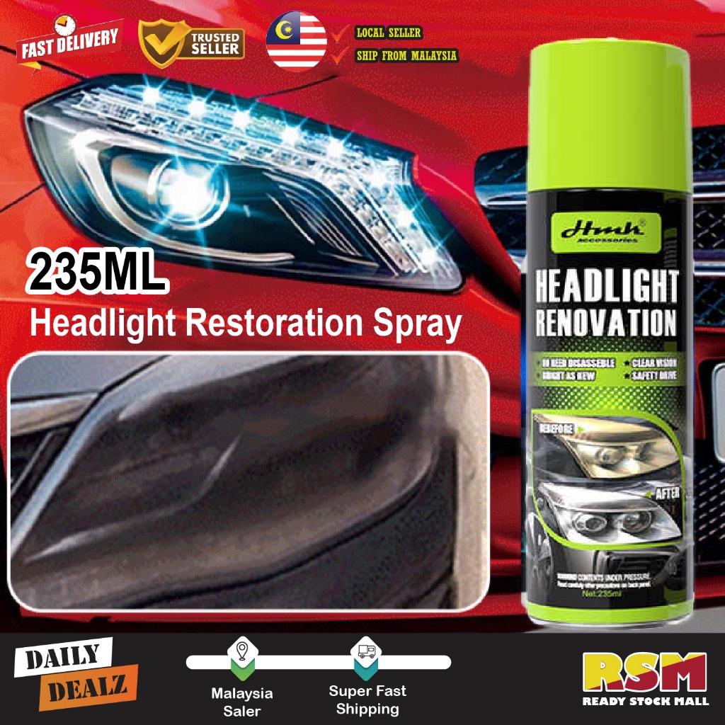235ml Car Headlight Restoration Spray Headlight Renewal Polishing Agent