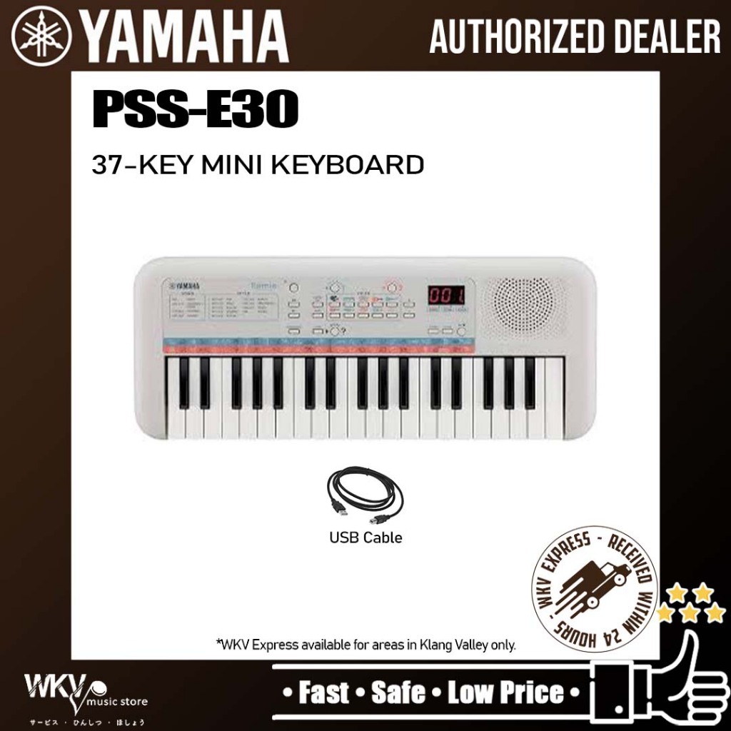 Yamaha PSSE30 37Key Mini Music Keyboard (PSSE30 / PSS E30) Shopee