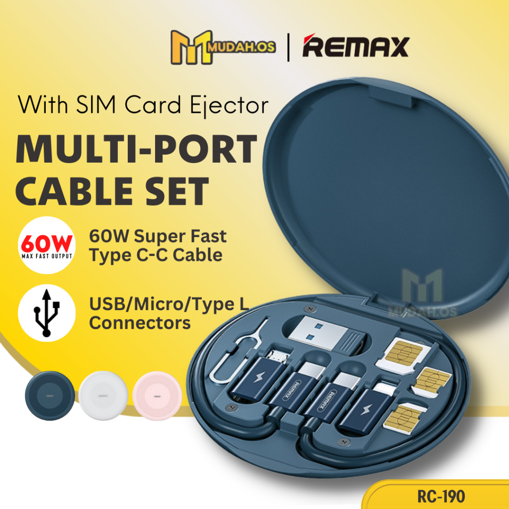 REMAX Cable Set Type C Cable Fast Charging Cable Type C To Type C To ...