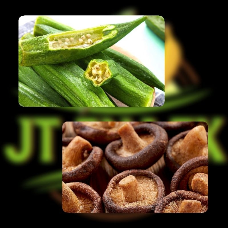 【100g1KG】Vegetarian Dried Okra Chip Dried Vegetables Kerepek Sayur