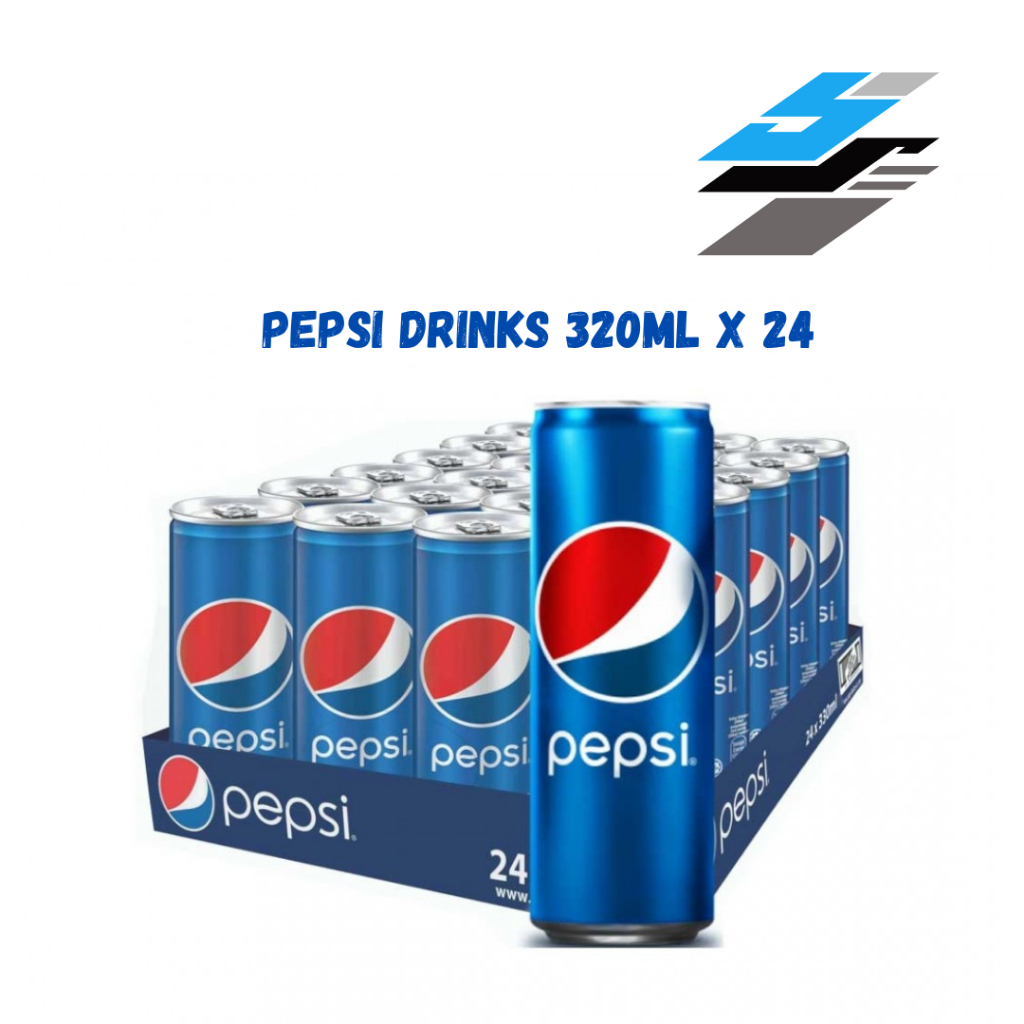 PEPSI TIN 320 ML X 24PCS / 1 CARTON | Shopee Malaysia