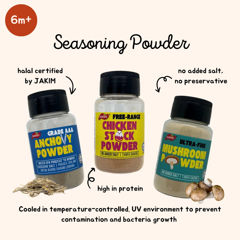 Little Baby Grains Gnubkins Seasoning Powder Baby Food 40g (Chicken Powder , Anchovy Powder