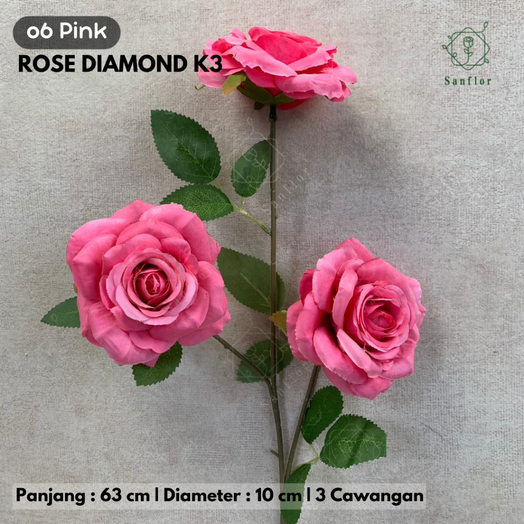 BUNGA ROSE DIAMOND K3 ARTIFICIAL | Shopee Malaysia