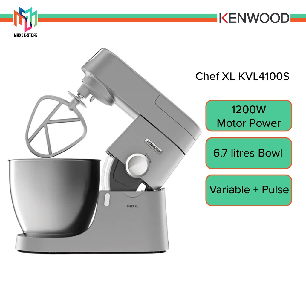 Kenwood chef xl online stand mixer kvl4100s