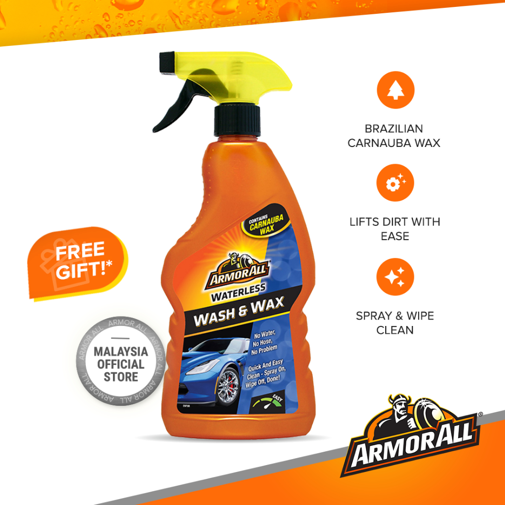 ARMOR ALL Waterless Wash & Wax Spray (500ml) Shopee Malaysia