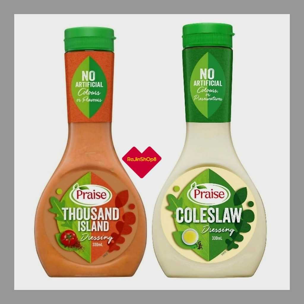 Praise Thousand Island Dressing 330 ml / Praise Coleslaw Dressing 330ml