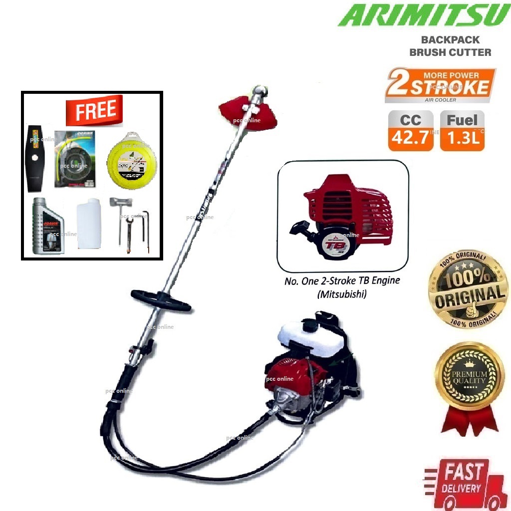 [Mitsubishi Model] ARIMITSU TB33TB43 Brush Cutter Machine Mesin Potong
