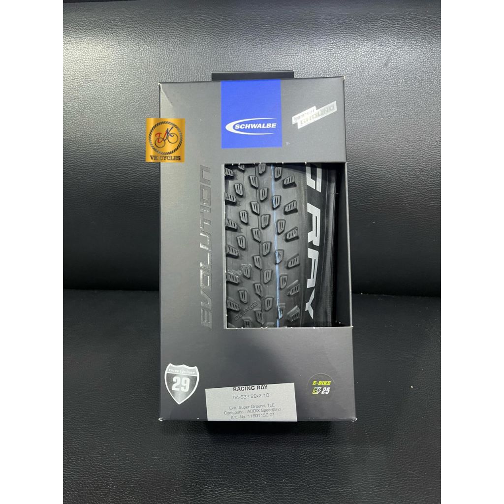 SCHWALBE RACING RAY TIRE 29X2.1 XC Super Ground ADDIX SPEED GRIP