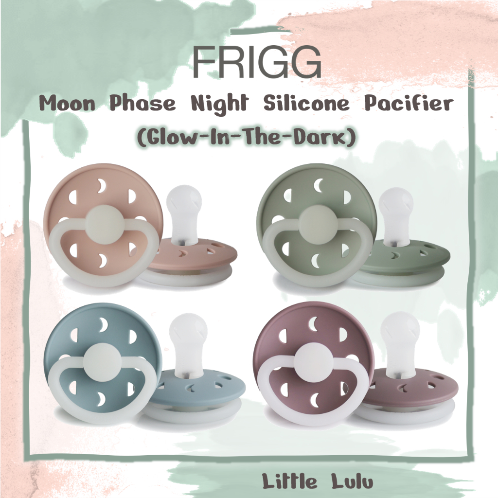 FRIGG Moon Phase Night Silicone Pacifier (GlowInTheDark) Shopee