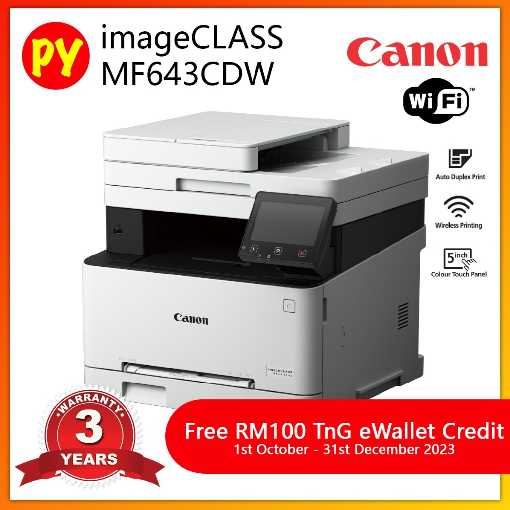 Canon ImageCLASS MF643Cdw (Print,Scan,Copy) Laser Color Printer
