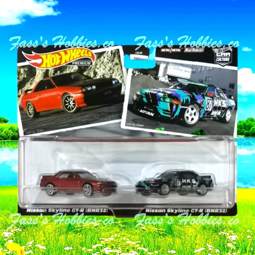 HOT WHEELS PREMIUM 2 PACK DOUBLE PACK NISSAN SKYLINE GT R 32 BNR32 HKS Shopee Malaysia