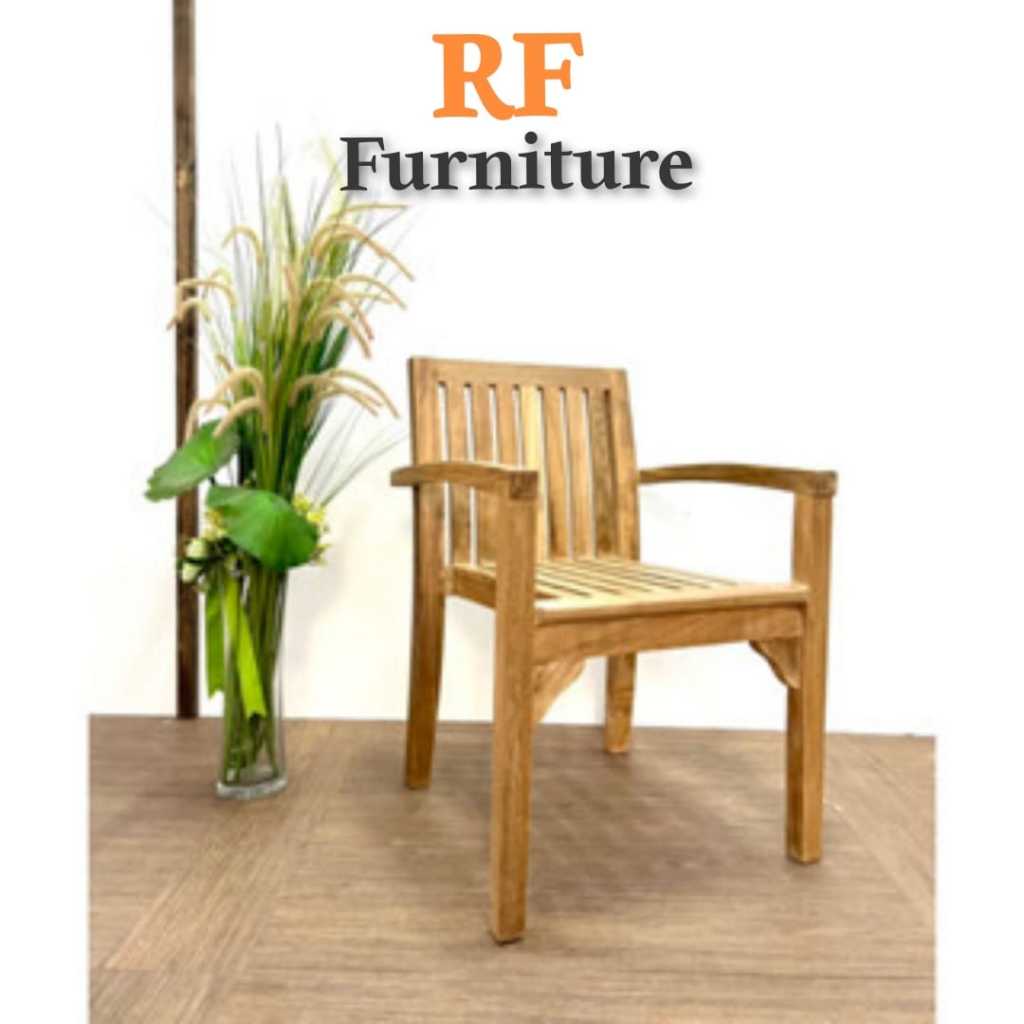 Dining Arm Chair /Teak Wood Arm Chair/Cafe Dining Arm Chair/RF