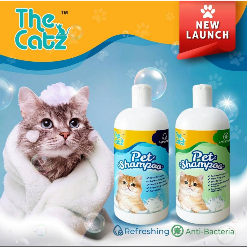 The Catz Cat Shampoo Shower Gel for Cat Antibacterial Shampoo kucing