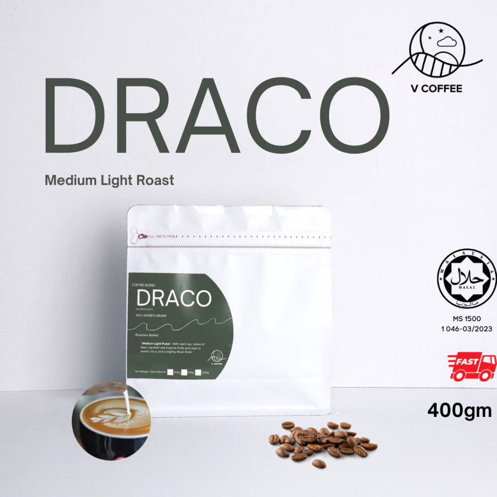 V Coffee Malaysia Draco – specialty coffee beans Malaysia