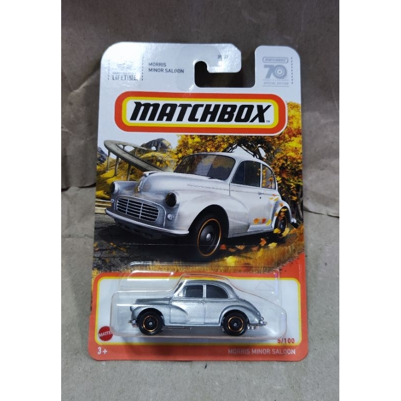 Matchbox Morris Minor Saloon 2024 – Série Power Grab #57/100, Couleur Vert Foncé, Boîte Scellée