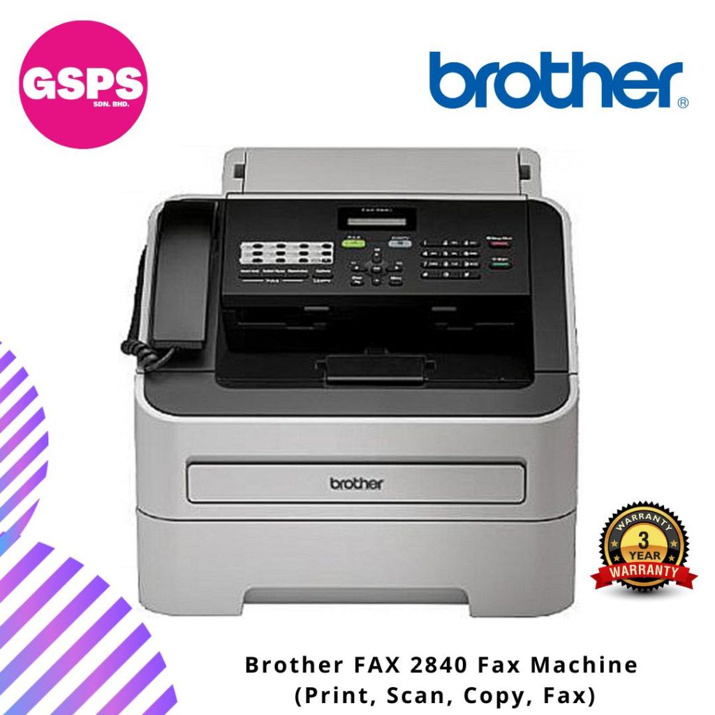 Brother FAX 2840 Fax Machine (Print, Scan, Copy, Fax) Shopee Malaysia