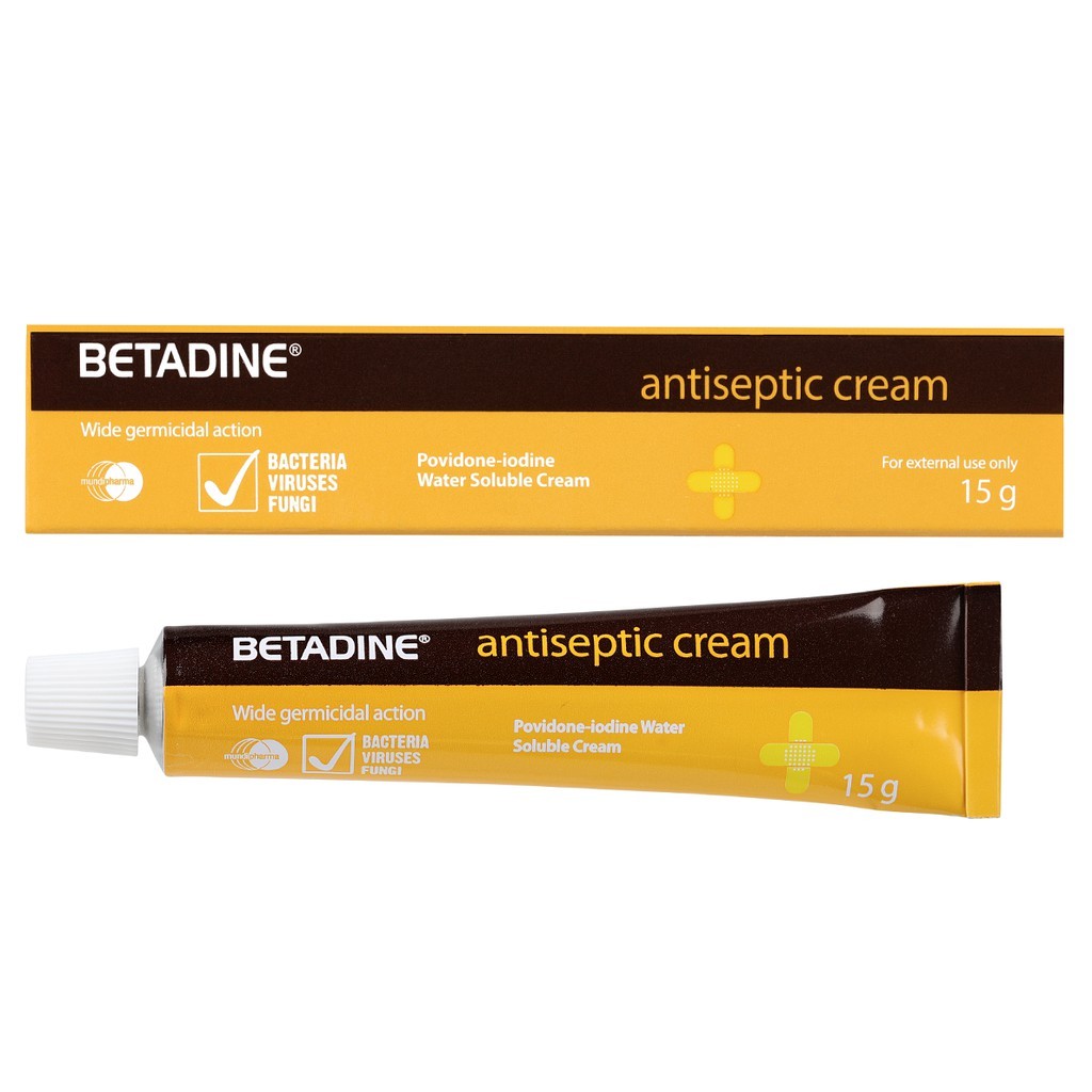 Betadine Antiseptic Cream 15g | Shopee Malaysia