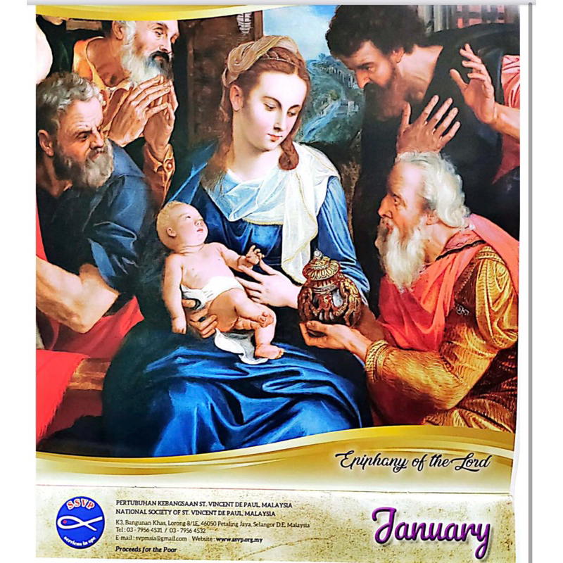 Society of St Vincent De Paul's (SVDP) 2024 Catholic calendars Ssvp Shopee Malaysia