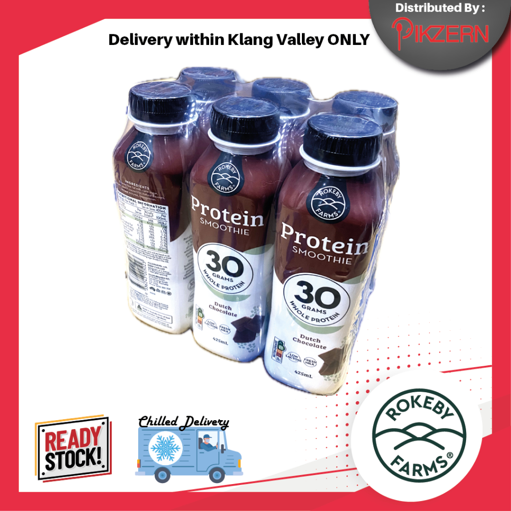 PIKZERN ROKEBY FARMS PROTEIN SMOOTHIE (425ml x 6 in Carton) [KLANG VALLEY DELIVERY ONLY
