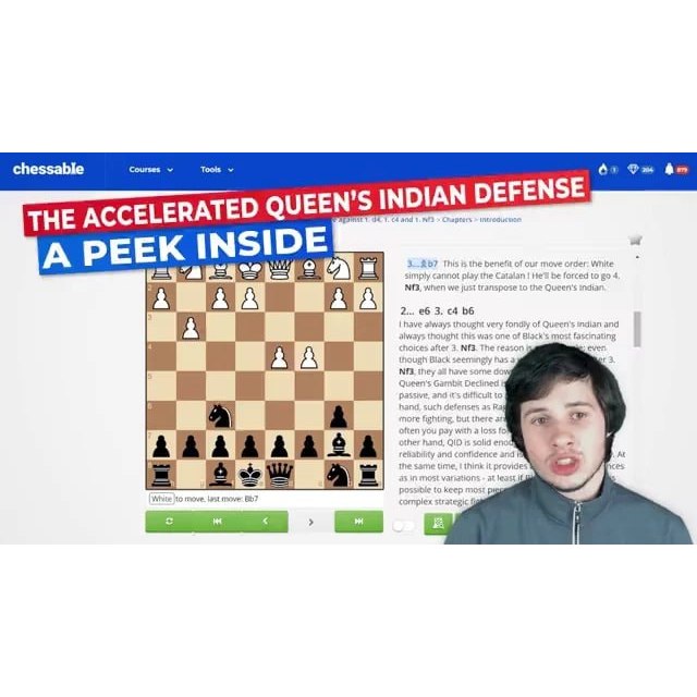 PREMIUM !! CHESS VIDEO The Accelerated Queen's Indian Defense - a full