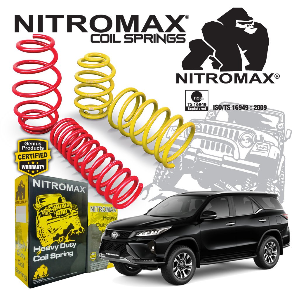 Toyota Fortuner Nitromax Coil Springs Rear | Shopee Malaysia