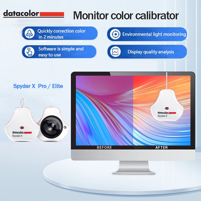 Datacolor Spyder X Pro/Elite Laptop/Desktop color correction Colorimeter Advanced Monitor