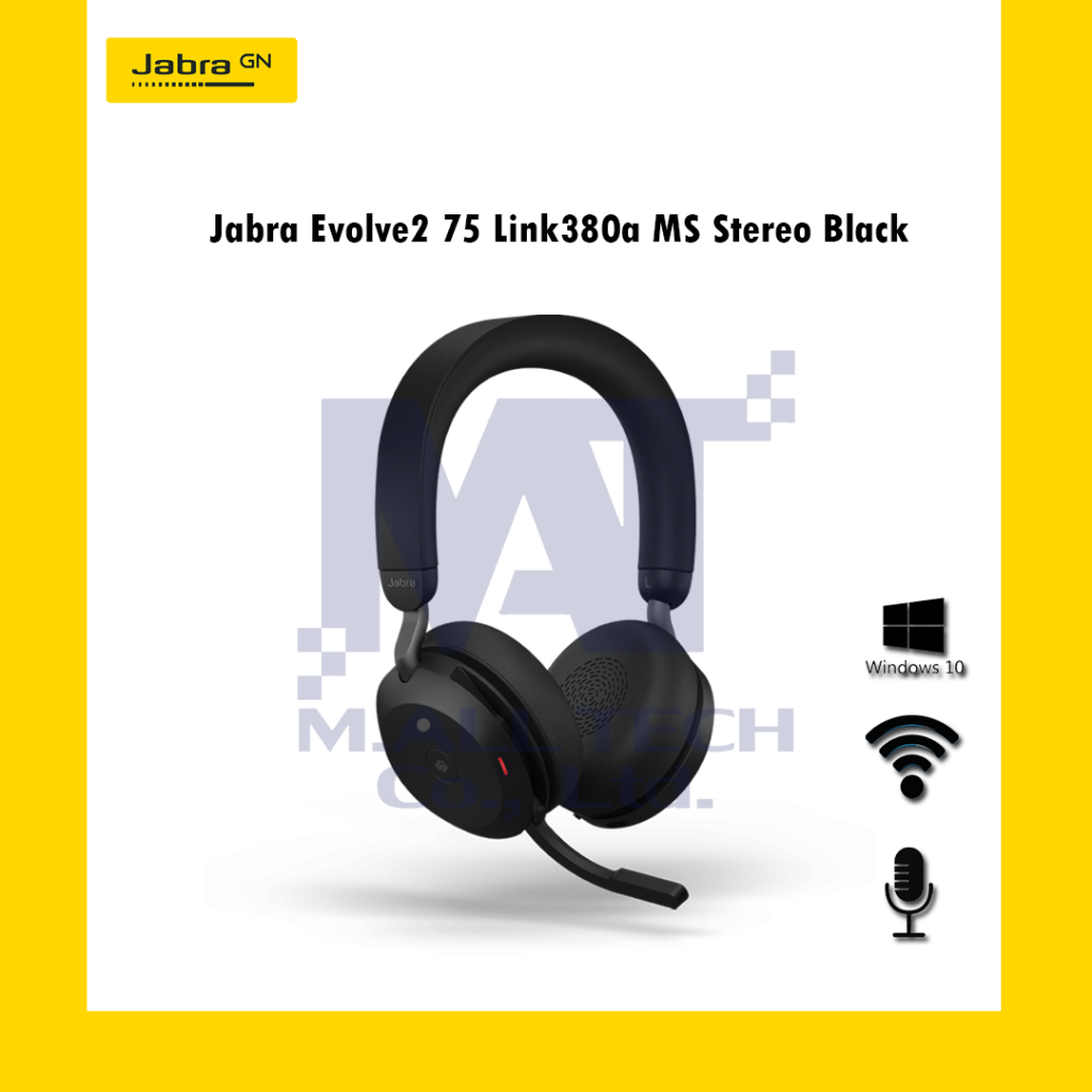 Jabra Evolve2 75 Link380a MS Stereo Black 2Year Warranty Shopee Malaysia