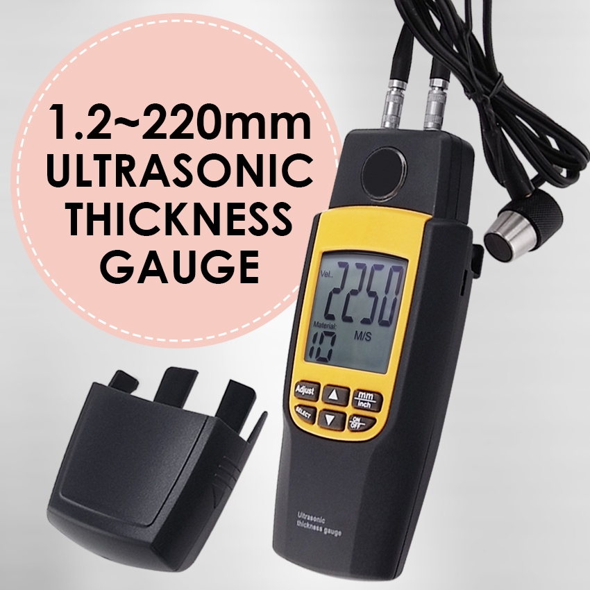 Ultrasonic Thickness Meter Tester Gauge Measure 1.2220 mm Velocity