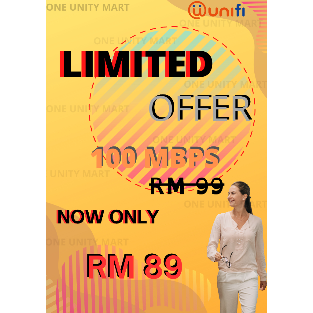 TM UNIFI 100 Mbps 89 Limited offer -Unlimited Home WiFi Free Modem ...