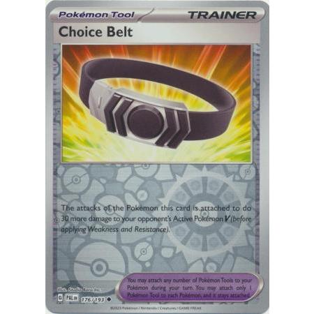 choice belt pokemon card value Amazon.com: Choice Belt 176/193 - Paldea Evolved - Pokemon Supporter  Trainer Card Set