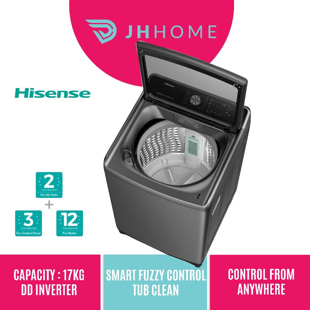 [2024 NEW] Hisense 20KG DD Inverter Fully Auto Top Load Washer