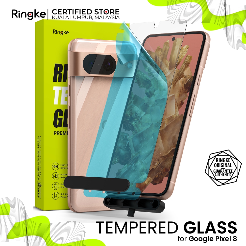 RINGKE® TEMPERED GLASS Google Pixel 8 (2-Pack) Shatterproof Full ...