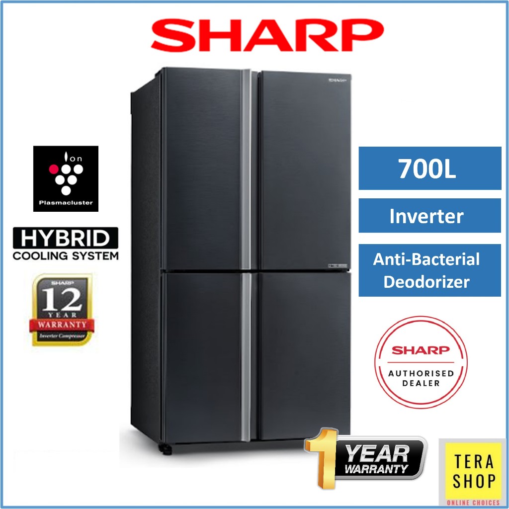 Sharp 821VMSS 700L 4 Doors Multi Doors Inverter Peti Sejuk Refrigerator Fridge