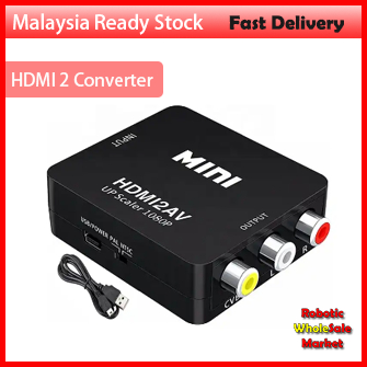 Portable Mini VGA to HDMI-compatible Converter VGA2HDMI Video Box Audio Adapter 1080P For Notebook PC HDTV Projector TV