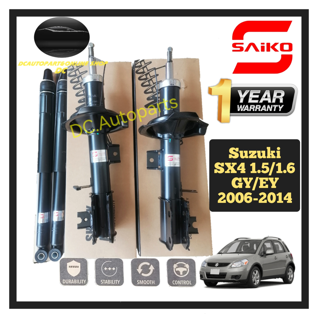 SAIKO SHOCK ABSORBER SUZUKI SX4 1.5 1.6 GY EY 20062014 FRONT / REAR
