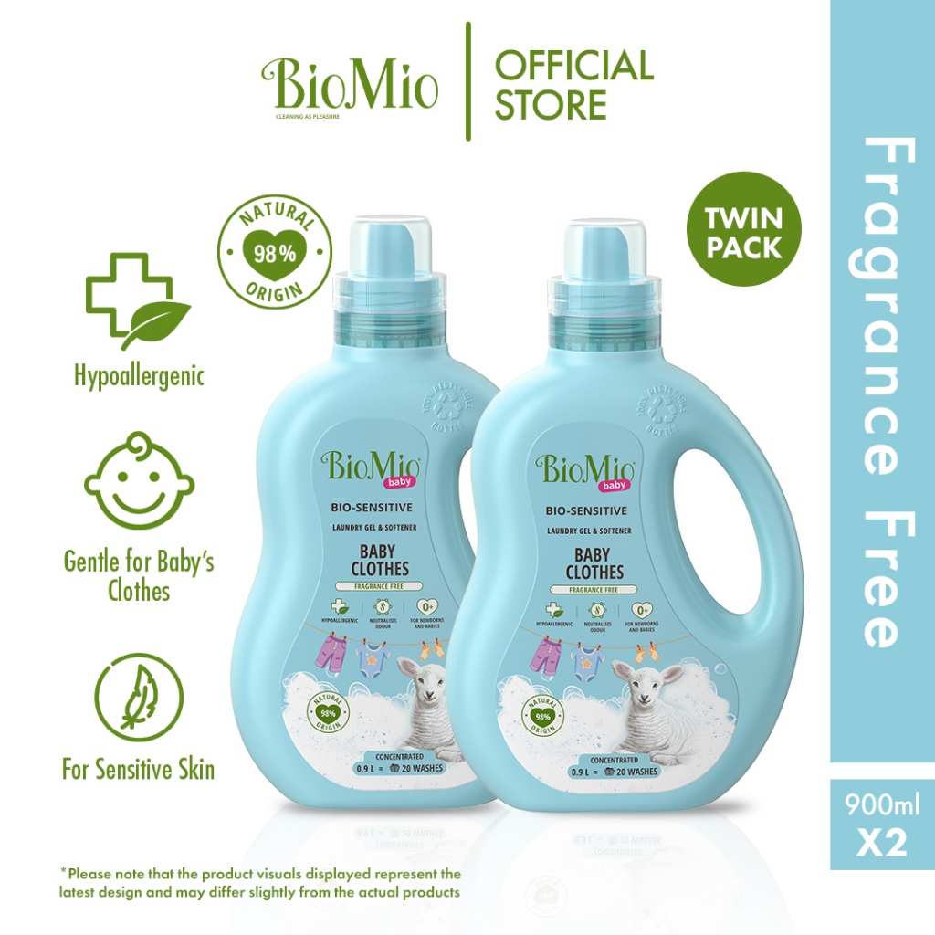 BioMio Baby BioSensitive Laundry Gel & Fabric Softener for Baby