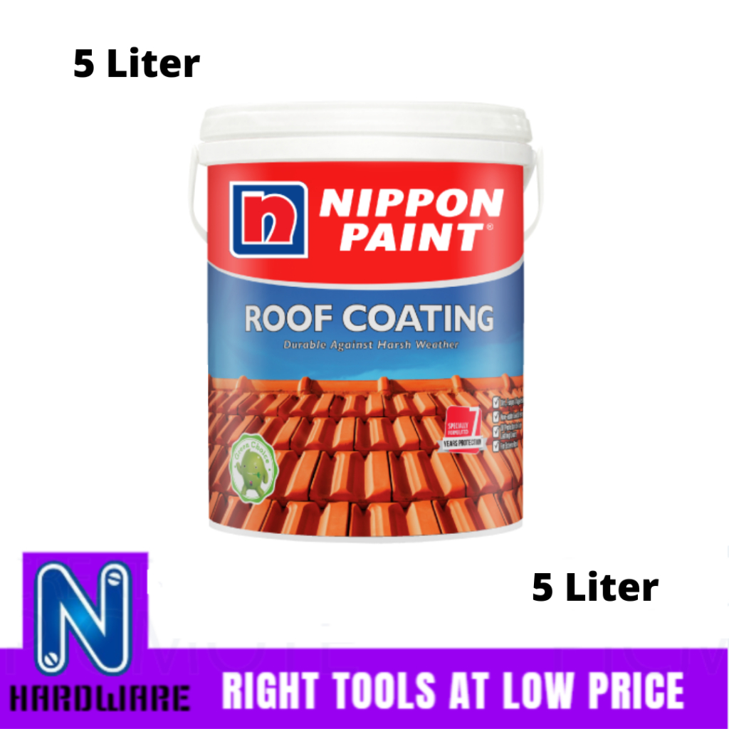 Nippon Paint Roof Coating Cat Bumbung 5L 5 Liter Shopee Malaysia