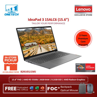 Lenovo IdeaPad 3 15ALC6 Laptop AMD R5-5500U 8GB RAM 512GB SSD