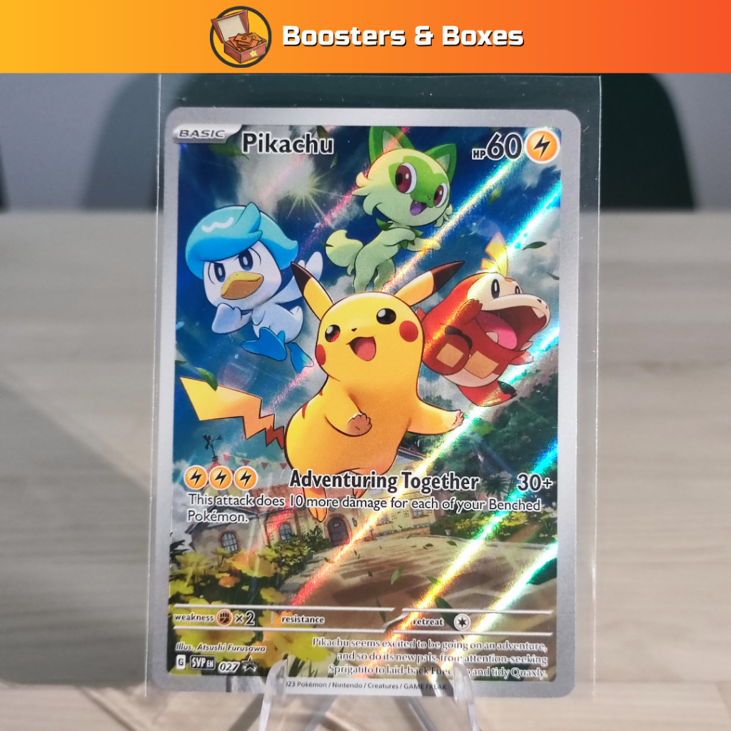 Pikachu (SVP027) [Scarlet & Violet Black Star Promos] Shopee Malaysia