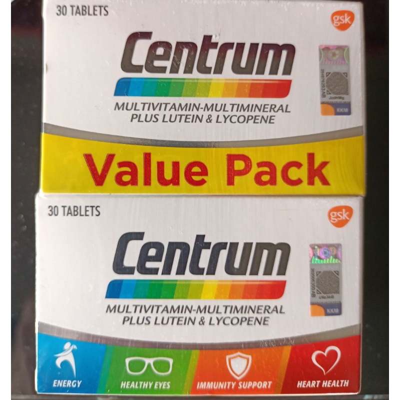 Centrum Multivitamin Multimineral Plus Lutein & Lycopene Shopee Malaysia