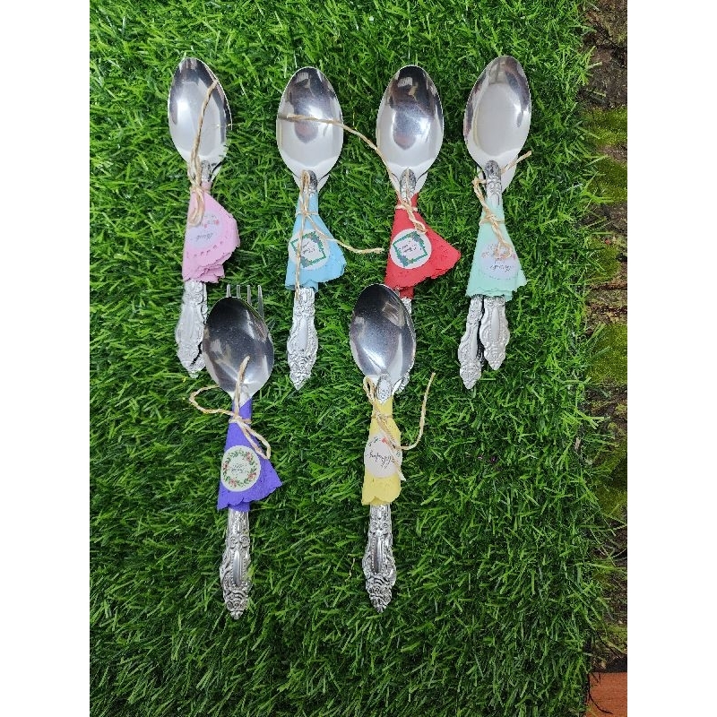 Doorgirft Spoon And Fork Gift /DIY Decoration Gift Perkhawinan ...